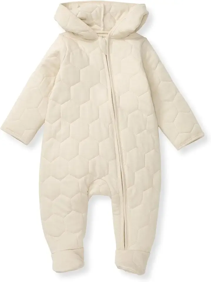 Unisex Infant Bunting Jumpsuit, Organic Cotton One-Piece Long Sleeve Outfit Coverall