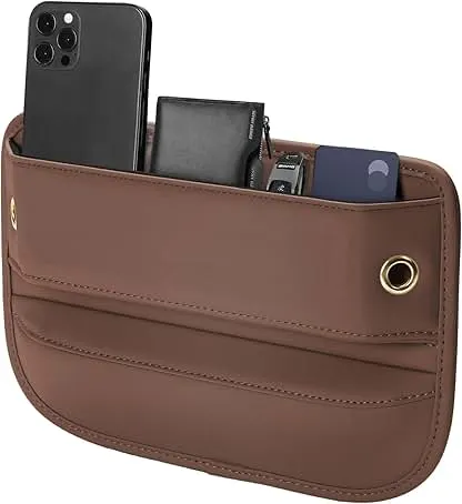 Owntow Universal Fit Car Seat Gap Filler Organizer, Premium Leather Car Organizers and Storage Car Accessories for Women/Men, Adjustable Gap Filler for Car SUV Truck (Brown, 1 Pack) Owntow Universal Fit Car Seat Gap Filler Organizer, Premium…