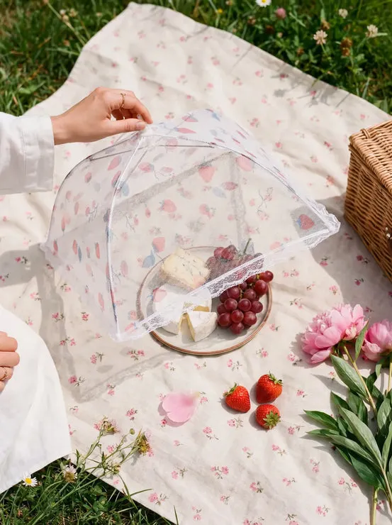 Food umbrella with berry print