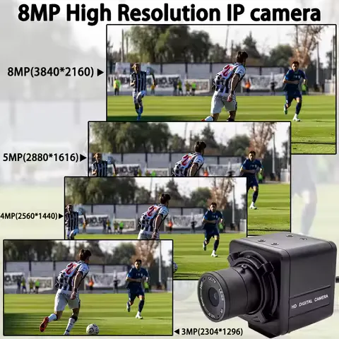 WGWK 4K CMOS POE Digital Live Stream Camera 3/4/5/8MP HD Security Protection Webcam Industrial 2.1/5-100mm Manual Varifocal Lens