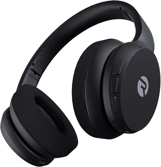 Raycon Fitness Bluetooth Headphones - Over The Ear Running Headphones, Active Noise Cancelling Wireless Headphones + Awareness Mode, Bluetooth Headset with Mic, 45 Hours of Battery Life (Black)