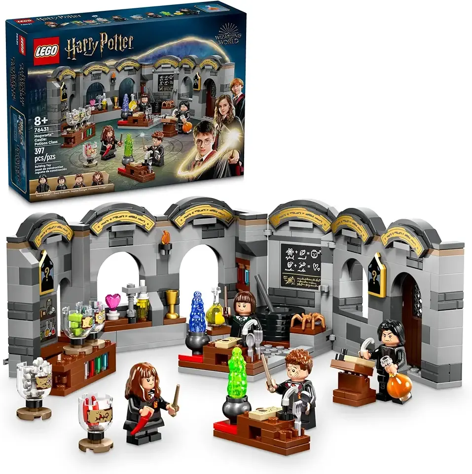 Harry Potter Hogwarts Castle: Potions Class Building Set, Harry Potter Toy for Boys & Girls, Age 8+ - Gift for Kids W/ 4 Minifigures - 76431