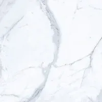 Porcelanato pulido marmolado Calacata blanco brillante 60 x 60 cm