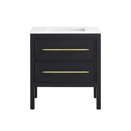 Vistara 30-inch W x 19-inch D Freestanding Bath Vanity with Golden Handle