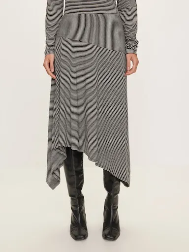 Valencia Asymmetrical Jersey Skirt