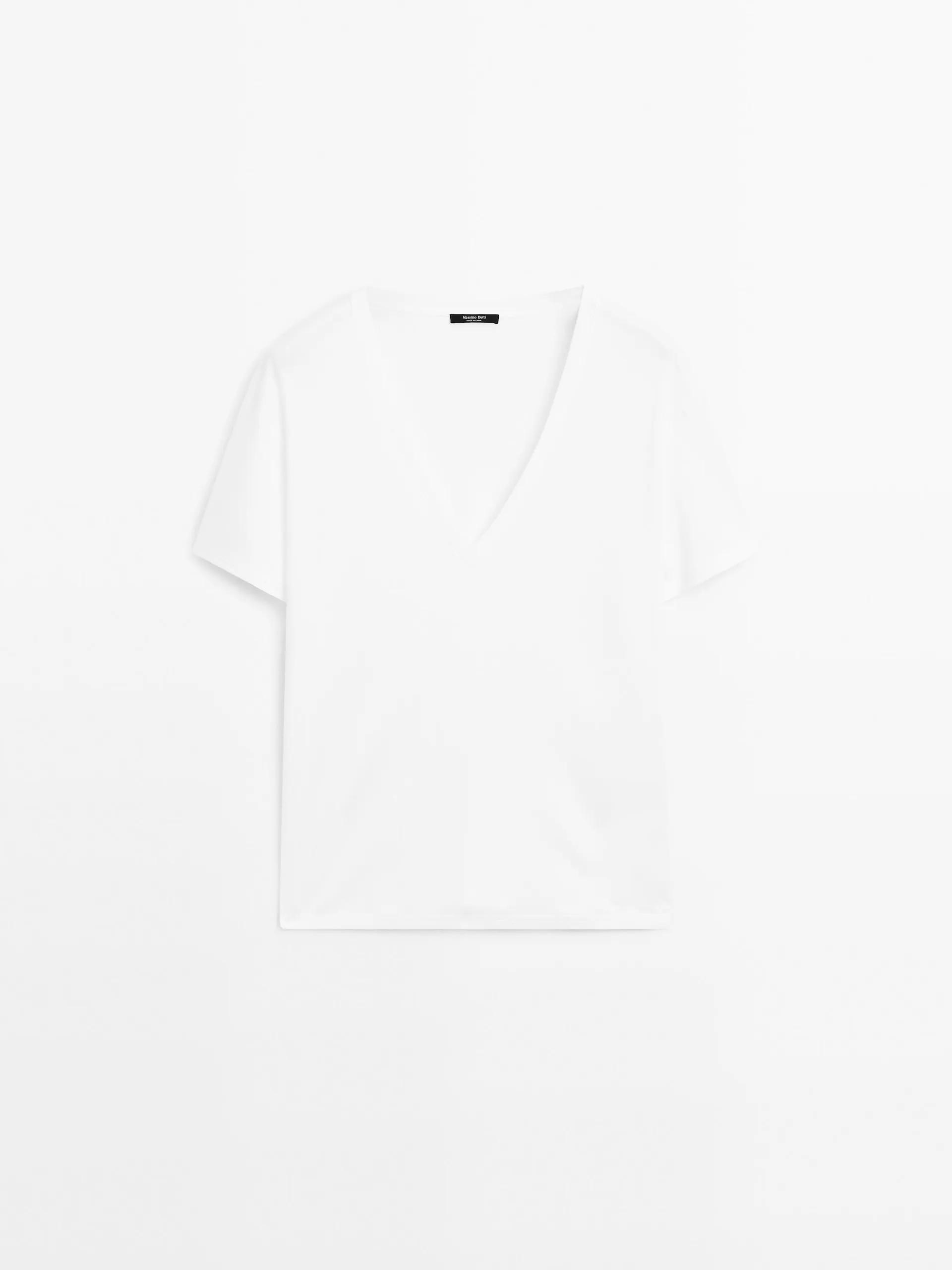 Tričko s výstřihem do V 100% bavlna