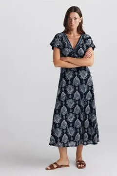 Vestido estampado bolitas