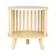 Chevet rond bois naturel H 40cm