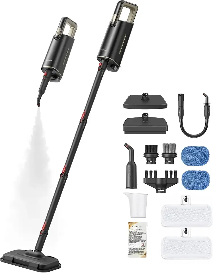 DREAME SH10 Steam Mop, Detachable Handheld Steamer, 13-in-1 Steam Cleaner