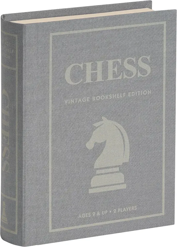 WS Game Company Chess Vintage Bookshelf Edition Board Game with Wood Pieces