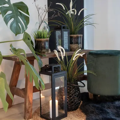 Houten bankje Jules medium Bruin