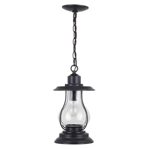 Patriot Lighting® Portage Weathered Pantina 8" Outdoor Pendant Light
