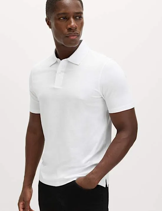 2 Pack Regular Fit Pure Cotton Polo Shirts