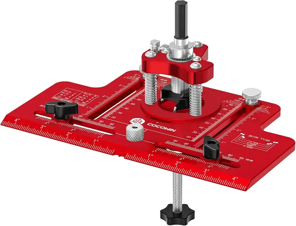 2 in 1 Concealed Hinge Jig and Cabinet Handle Jig with Quick Clamp