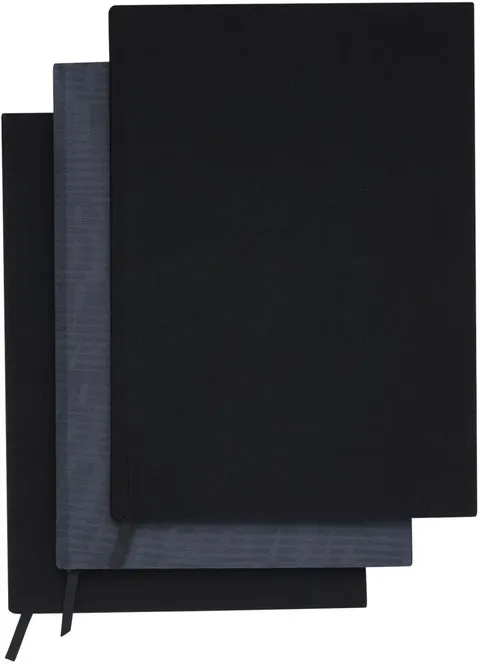 Bokbind elastisk 3pk Black Beckmann