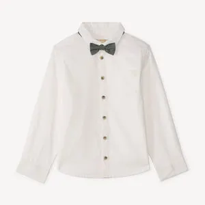 Chemise manches longues avec nœud papillon garçon