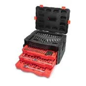 Crescent Tools 229 Piece 1/4", 3/8", 1/2" Mechanics Hand Tool Set with 3 Drawer Storage Case CTK229C