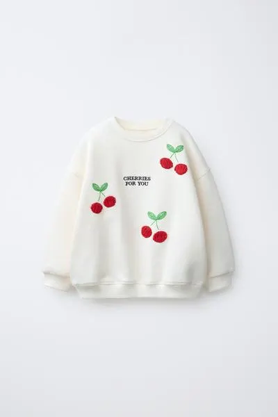 PETER PAN COLLAR SWEATSHIRT WITH RICKRACK TRIM