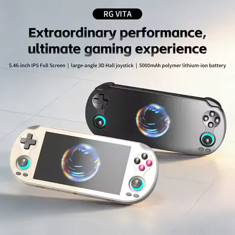 ANBERNIC RG VITA Handheld Game Console IPS Touchscreen 5000mAh Video Gaming Player Supports AI Streaming RixelHK