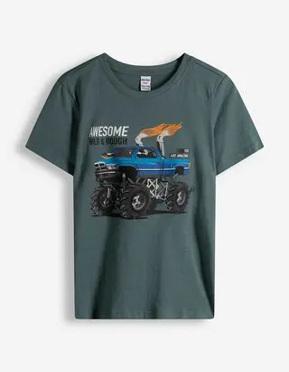 Maglia - Stampa frontale - verde