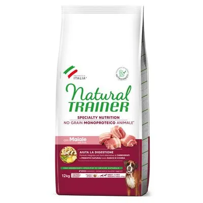 Natural Trainer No Grain Adult Medium & Maxi au porc