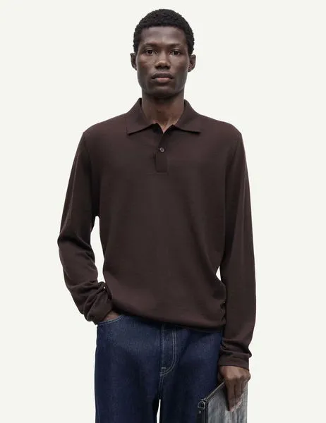 Sarowan LS Polo 15477 Black Coffee