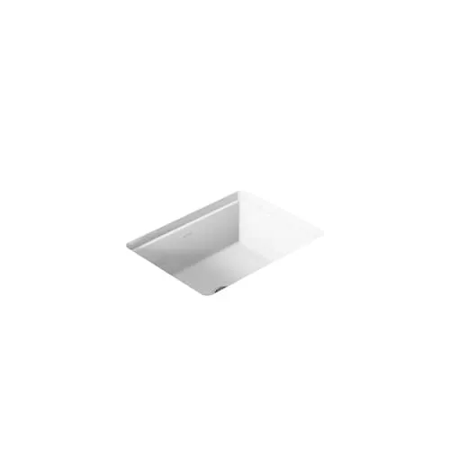 Verticyl Rectangle Undermount Bathroom Sink in White