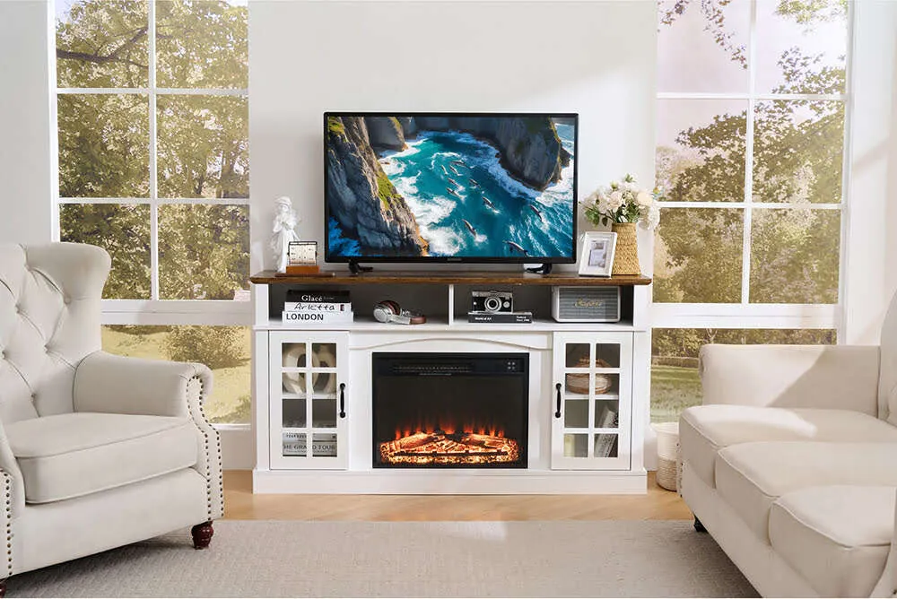 London TV Stand & Fireplace