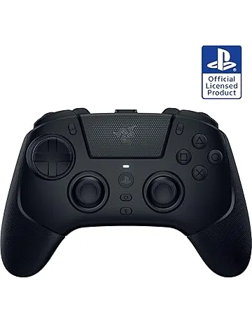 Razer Raiju V3 Pro Wireless Controller: Officially licensed for PlayStation, PS5, PC - Lag-free Esports Grade Performance - 6 Remappable Buttons - Customizable TMR Thumbsticks - Fast Triggers - Black