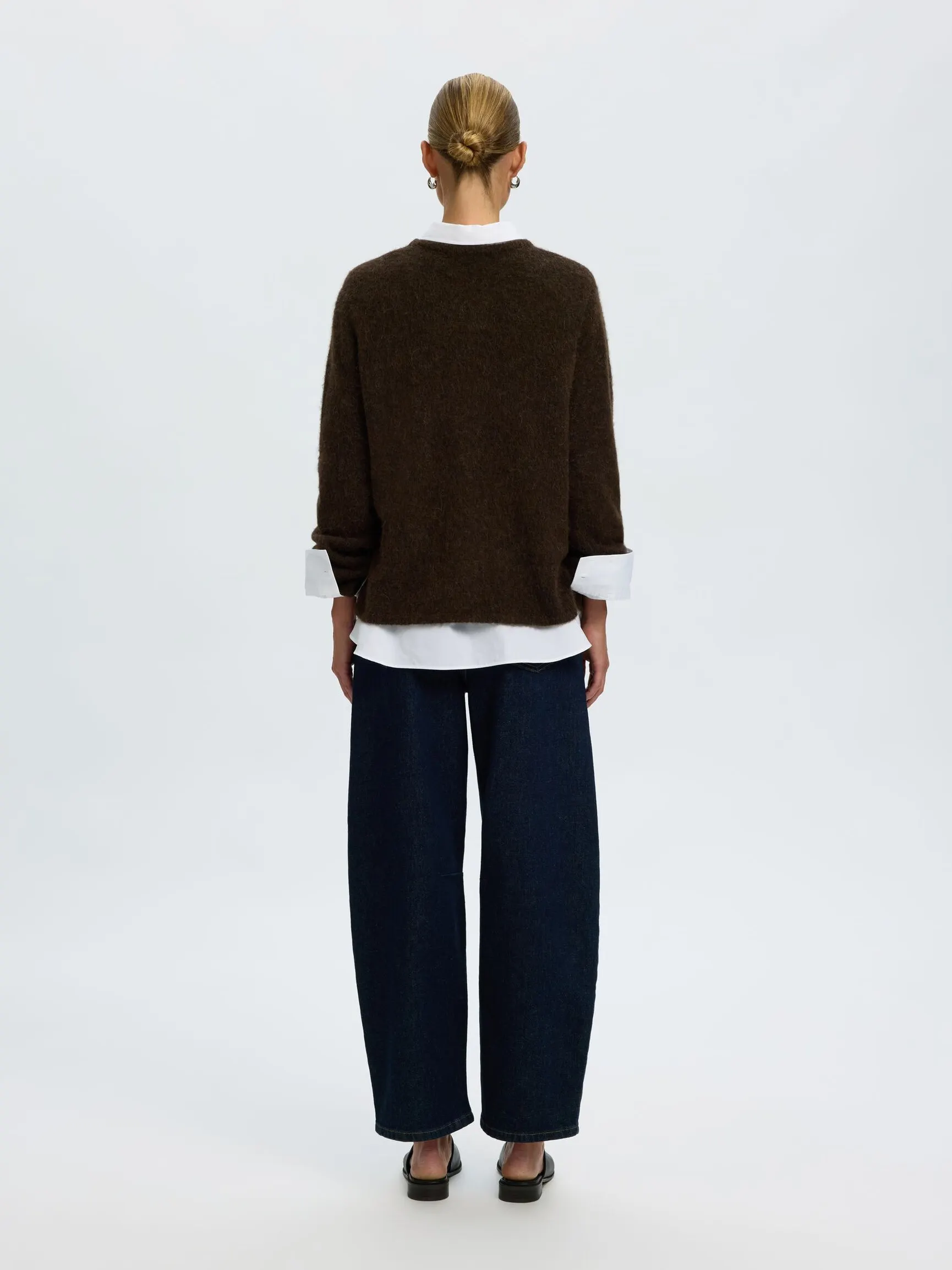 ULLBLANDING STRIKKET PULLOVER