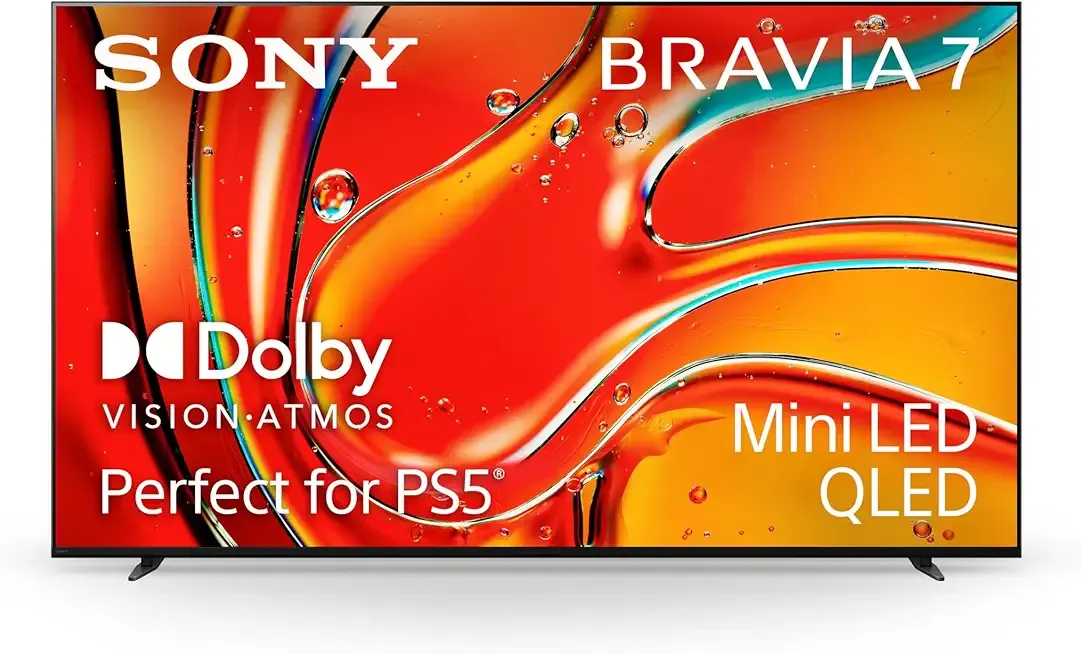 Sony 75 Inch Mini LED QLED 4K Ultra HD TV BRAVIA 7 Smart Google TV with Dolby Vision HDR and Exclusive Features for PlayStation®5 (K-75XR70)