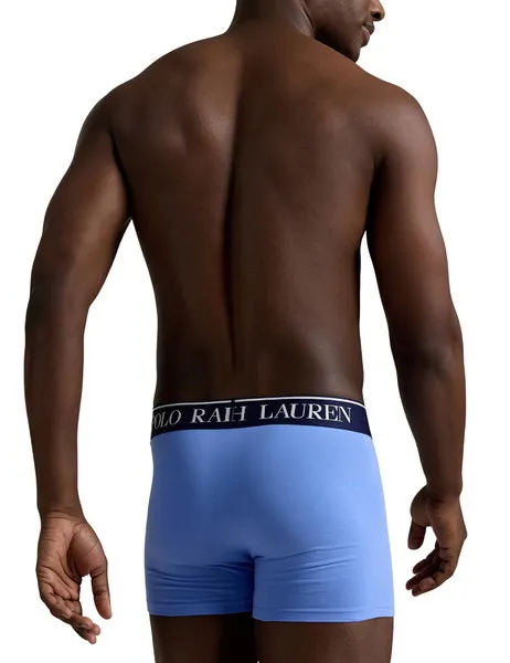 2-Pack Stretch Cotton Trunk Polo Bear Blue/White