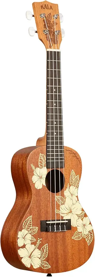 Kala Voyage Collection Hibiscus Concert Ukulele