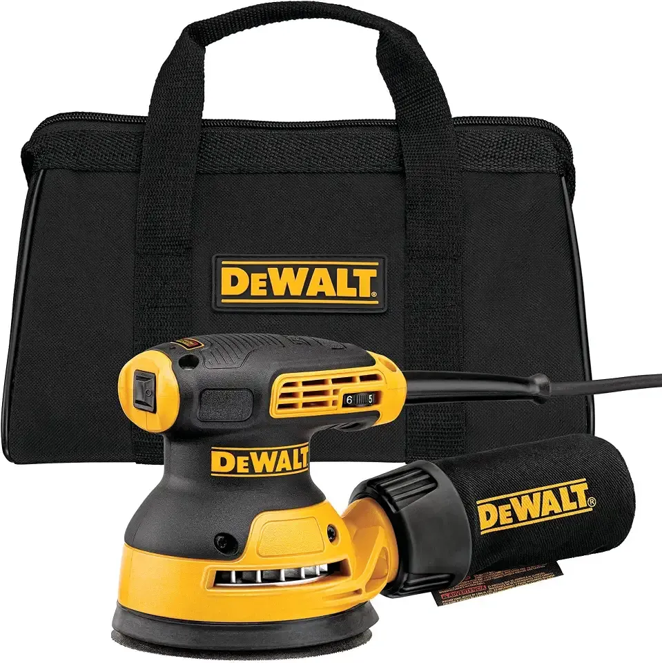 Random Orbit Sander, Variable Speed, 5-Inch (DWE6423), Power Source Corded Electric