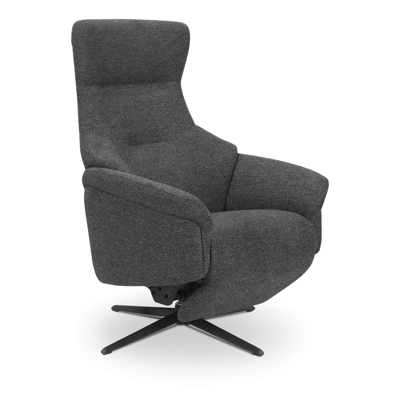 Relaxfauteuil Impreza - handmatig - stof Sneak Antraciet