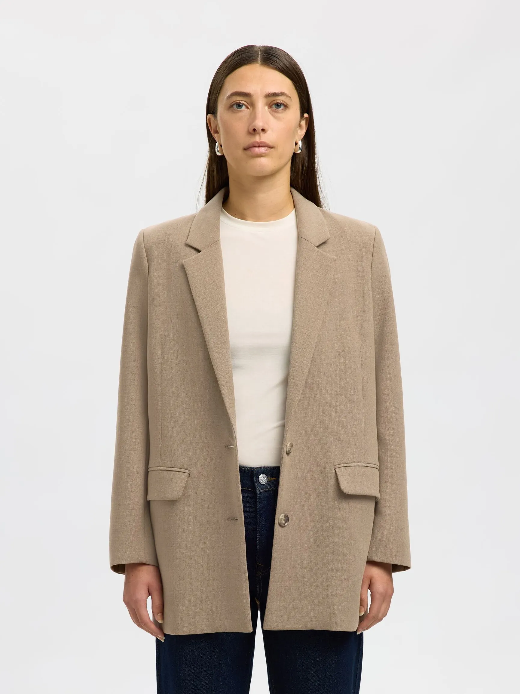 VISKOSEBLANDING AVSLAPPET BLAZER