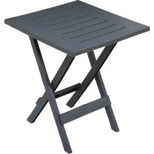 Gracious Living™ Gray Square Folding Side Patio Table