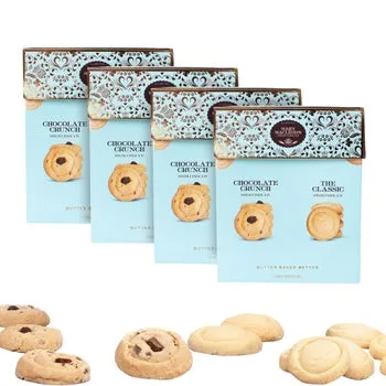 Mary Macleod's Shortbread Blue Gift Box, Variety, 4 Pack, 48 Cookies Total