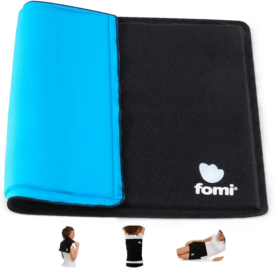 Premium Large Hot Cold Solid Gel Pack by FOMI Care | 18” x 12” | Soft, Comfortable Ice Wrap for Back, Shoulder, Knee, Thigh Pain Relief | Oversized, Flexible Cool Compress | Freezable, Microwaveable