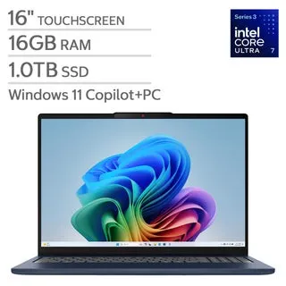 Lenovo IdeaPad Slim 5i 16" Touchscreen Laptop - Intel Core Ultra 7 355 - WUXGA 1920 x 1200 - 16GB RAM - 1TB SSD - Windows 11 Home