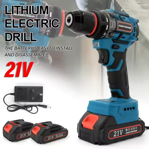 Brushless Electric Impact Driver Screwdriver Drill Set 200NM 2 Batteries Charger &Case