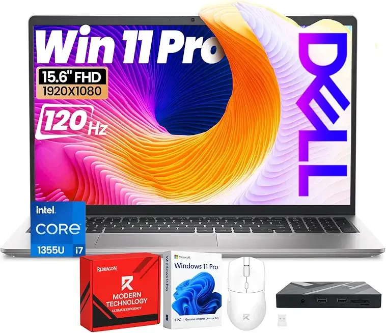2025 Laptop Computer for Business | 15.6" FHD 120Hz IPS Anti-Glare Display | Intel Core i7-1355U | Win 11 Pro | Backlit Keyboard | Fingerprint | WiFi 6 | 32GB RAM + 1TB SSD