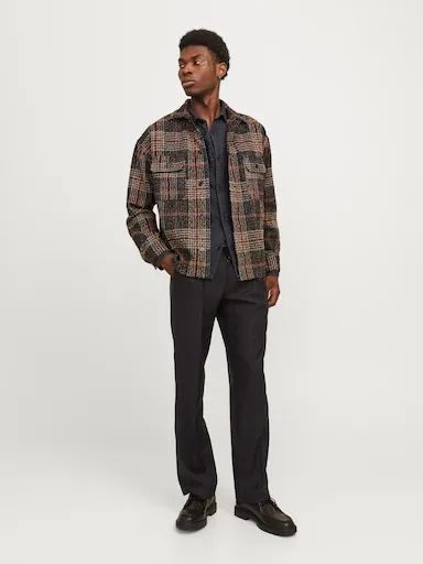 JACK AND JONES Travis Shirt In Black Denim