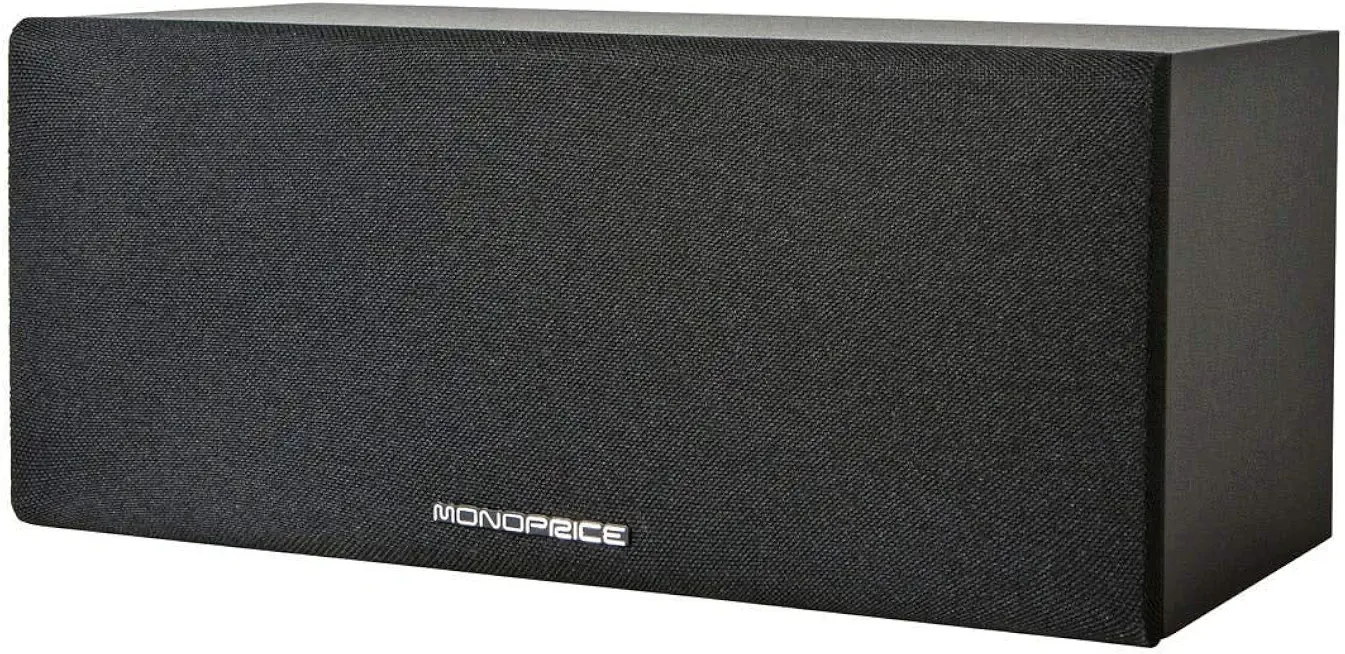 PREMIUM HOME THEATER CENTER CHANNEL SPEAKER_ BLACK