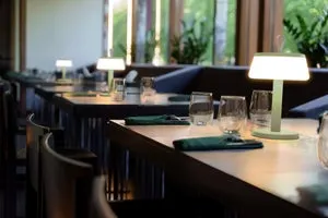 Lampada da tavolo LED design too touch verde, luce calda 330 LUMEN, INSPIRE