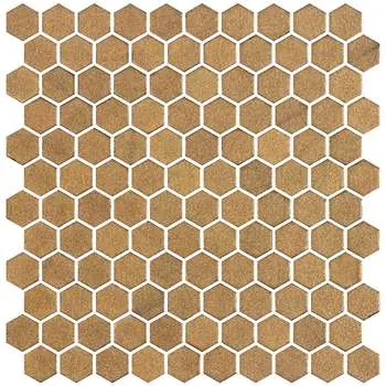 Hex Stoneglass Gold 3,2x2,5
