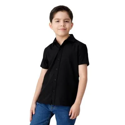 Camisa Hummo Kids Niño Manga corta Cierre de Botones
