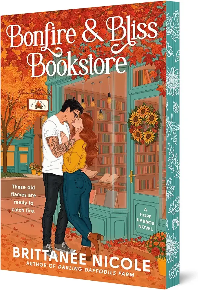 Bonfire and Bliss Bookstore (A Hope Harbor Novel): A Cozy Fall Romance