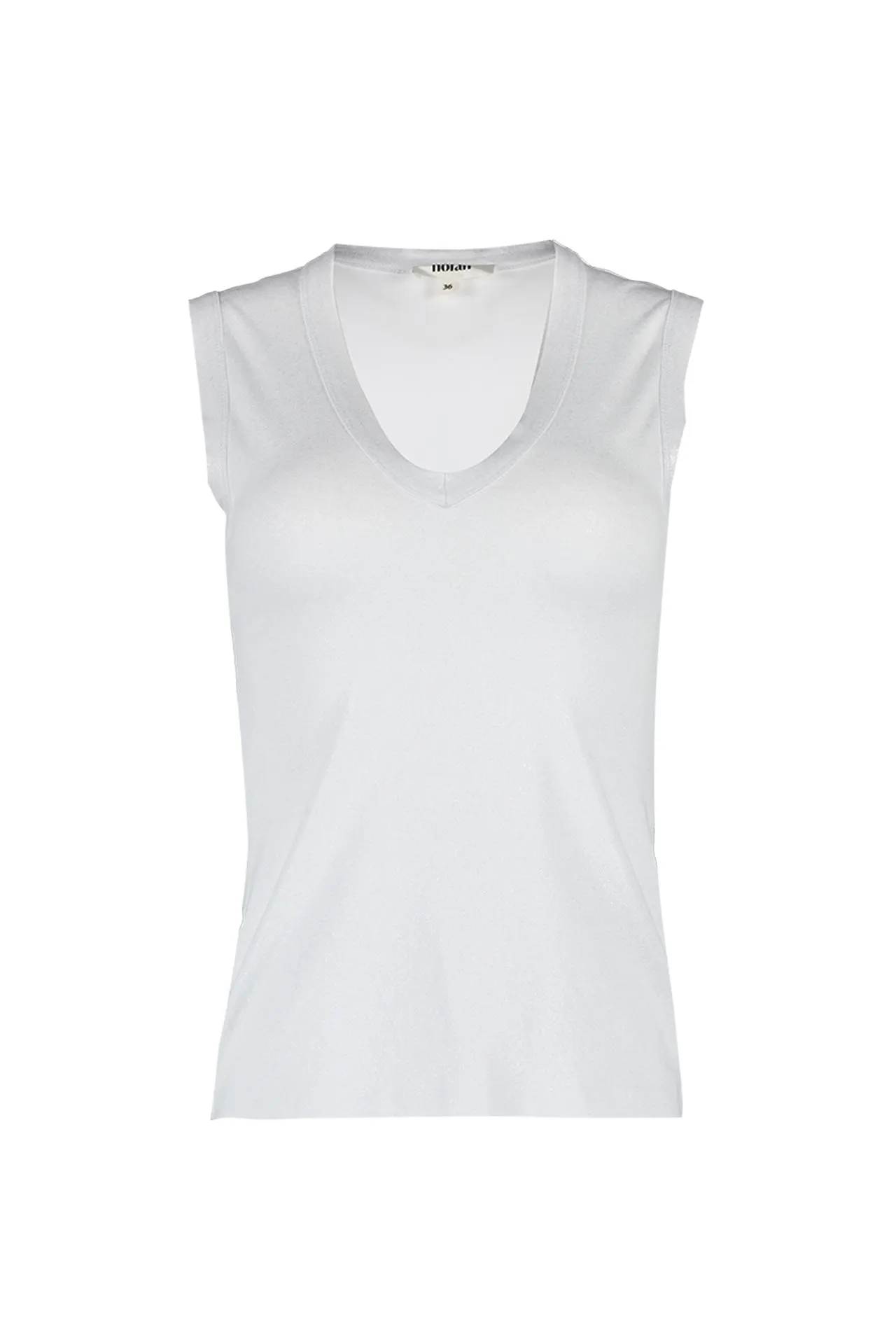 Witte top met glans