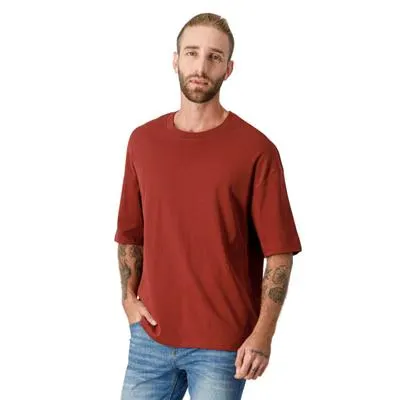 Hummo Hombre Diseño Liso Manga Corta Cuello Redondo